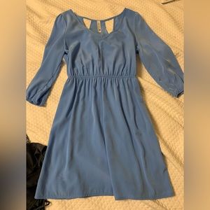 Pink owl size small, such a pretty dress with back cut outs